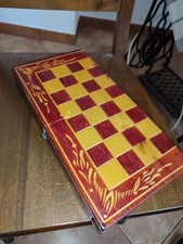 Scacchiera portatile legno usato  Novi Ligure