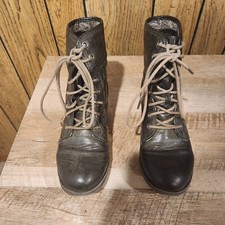 Bota de combate feminina Rock&Candy, cinza spray, 8M.   Stay in STYLE. comprar usado  Enviando para Brazil