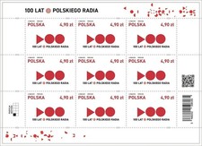 Poland 2025. The 100th Anniversary of Polish Radio. Mini sheet. MNH na sprzedaż  PL