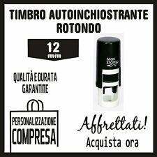 Timbro rotondo autoinchiostran usato  Alcamo