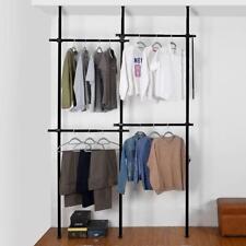 Telescopic black wardrobe for sale  HEYWOOD