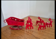Christmas santa sleigh for sale  RUSHDEN