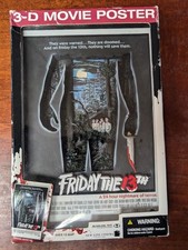 2006 McFarlane Toys Friday The 13th pôster filme 3D figura de arte Jason Voorhees, usado comprar usado  Enviando para Brazil