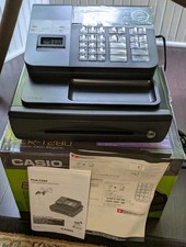 NOVO EM FOLHA Casio PCR-T280 Caixa Registradora Eletrônica Nova Na Caixa Com Chaves, Manuais comprar usado  Enviando para Brazil