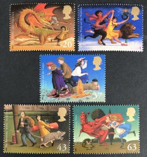 Usado, GB 1998 Famosos Romances de Fantasia Infantil Conjunto SG 2050-2054 MNH Perfeito POSTAGEM COMBINADA comprar usado  Enviando para Brazil