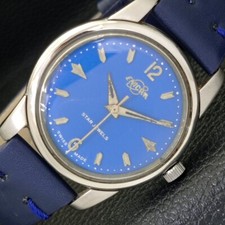 ENICAR STAR JEWELS RELÓGIO SUÍÇO MASCULINO SUÍÇO DE CORDA MANUAL MOSTRADOR AZUL a431425-a comprar usado  Enviando para Brazil