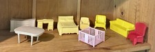 Lote de móveis de plástico vintage para casa de bonecas MARX comprar usado  Enviando para Brazil