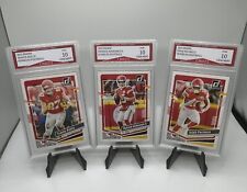 2023 Donruss Patrick Mahomes Travis Kelce Isiah Pacheco Chiefs ¡Juego de 3 cartas del equipo! segunda mano  Embacar hacia Argentina