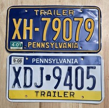 Usado, LOTE ATACADO A GRANEL 2 PLACAS DE REBOQUE PENNSYLVANIA comprar usado  Enviando para Brazil