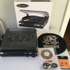 Usado, Jensen JTA-230 3 velocidades toca-discos USB toca-discos vinil com alto-falantes embutidos comprar usado Usado, Jensen JTA-230 3 velocidades toca-discos USB toca-discos vinil com alto-falantes embutidos comprar usado  Enviando para Brazil