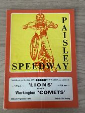 Paisley workington speedway for sale  SOUTHAM