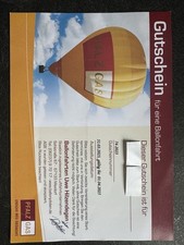 Gutschein ballonfahrt gebraucht kaufen  Neustadt an der Weinstraße
