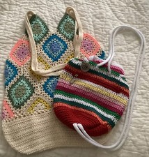 Mochila de ganchillo THE SAC EDICIÓN LIMITADA / Cartera de ganchillo original urbana ambos segunda mano  Embacar hacia Mexico