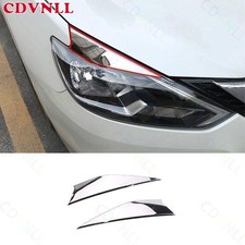Para Nissan Sentra Sylphy 2013-2019 Chr farol de aço lâmpada sobrancelha tira acabamento, usado comprar usado  Enviando para Brazil