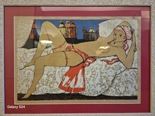Litografia somala sdraiata usato  Napoli