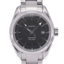 Usado, Relógio feminino OMEGA Seamaster Aqua Terra 2577.50 data mostrador preto quartzo R#141384 comprar usado  Enviando para Brazil