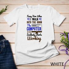 Suporte técnico I Computer começa a trabalhar para Computer Geek 2 Unisex T-shirt comprar usado  Enviando para Brazil