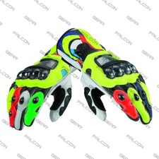 LUVAS DE COURO VALENTINO ROSSI TEAM DUCATI PARA MOTOCICLISMO | TODOS OS TAMANHOS comprar usado  Enviando para Brazil