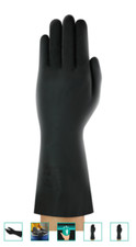 Usado, Luva de neoprene preta Ansell 29-865 tamanho 9 - 1 par comprar usado  Enviando para Brazil