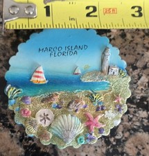 Usado, Ímã de geladeira 31/2" Marco Island Florida Beach EUA lembrança de viagem comprar usado Usado, Ímã de geladeira 31/2" Marco Island Florida Beach EUA lembrança de viagem comprar usado  Enviando para Brazil