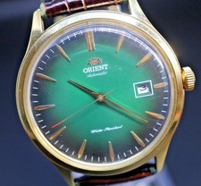 [EXC+5] Relógio masculino Orient AC08-A0-B 42mm contemporâneo clássico mostrador verde JAPÃO comprar usado  Enviando para Brazil