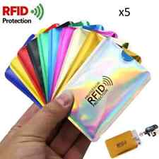 5x Carteiras de Cartão de Bloqueio RFID Porta-Cartão de Débito de Crédito ID Antirroubo Reino Unido comprar usado  Enviando para Brazil
