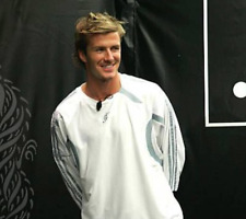 Camisa masculina de futebol vintage Adidas David Beckham Dragon Series rara tamanho G comprar usado  Enviando para Brazil