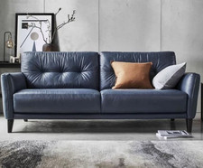 Seater leather sofa for sale  HUDDERSFIELD