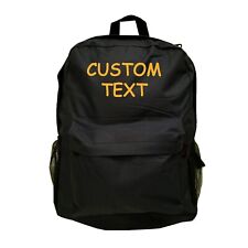 Mochila feita sob medida, mochila escolar preta bordada personalizada, monogramada comprar usado  Enviando para Brazil