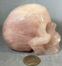 Rose quartz skull for sale  Pittsboro