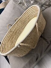 Vintage moses basket for sale  LEEK