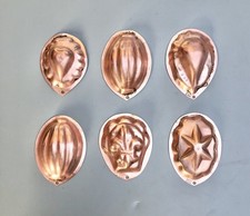 Mini molde de geléia de cobre sueco vintage lágrima pera melão conjunto 6 Suécia comprar usado  Enviando para Brazil