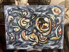 Jackson Pollock - Tela a óleo incrível - Assinada - Estampada - Estilo abstrato, usado comprar usado  Enviando para Brazil