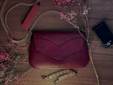  Torebka ze skóry naturalnej, własnoręcznie robiona (100% handmade). na sprzedaż  PL