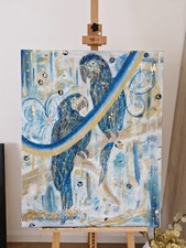 Tableau peinture acrylique d'occasion  Annœullin