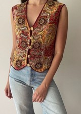 Vtg silk vest for sale  Panama City Beach