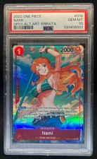 2022 One Piece Romance Dawn Nami Alt Art #OP01-016 PSA 10, usado comprar usado  Enviando para Brazil