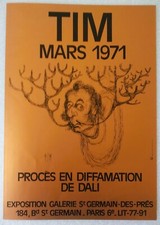 Tim affiche originale d'occasion  Les Lilas