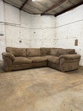 Brown corner sofa for sale  MITCHAM
