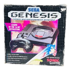 Sega Genesis Pakiet z pudełkiem 4 gry Sonic Holyfield Jurassic 1601 Vintage 1992  na sprzedaż  Wysyłka do Poland