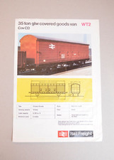 Railway wagon specification for sale  BANBURY