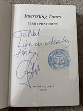 terry pratchett signed hardback for sale  HERTFORD