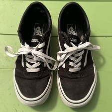 Tênis Feminino Vans Old Skool School Preto Branco Baixo 7.5 - Leia comprar usado  Enviando para Brazil