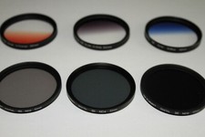 Conjunto conceito 52mm K&F 6 - ND2, ND4, ND8, azul, laranja, cinza degradê com estojo! comprar usado  Enviando para Brazil