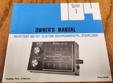 Mcintosh mq104 equalizer for sale  Yorktown