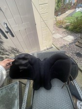 Black leather saddle for sale  DUDLEY