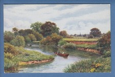 Tonbridge, River Medway, Girls in Boat, A. R. Quinton Kent Art PC, c.1920s p1307 comprar usado  Enviando para Brazil