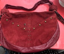 Bolsa de ombro RED-Queen Collection by Queen Latifah 100% couro camurça — caixa-12 comprar usado  Enviando para Brazil