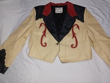Jaqueta de Couro Vintage PIONEER WEAR Cropped Western QUALIDADE PERFEITA EUA Feminina GG comprar usado  Enviando para Brazil