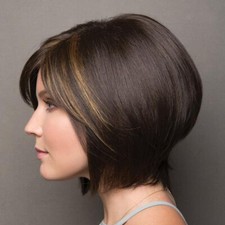 Straight wigs brown for sale  HECKMONDWIKE